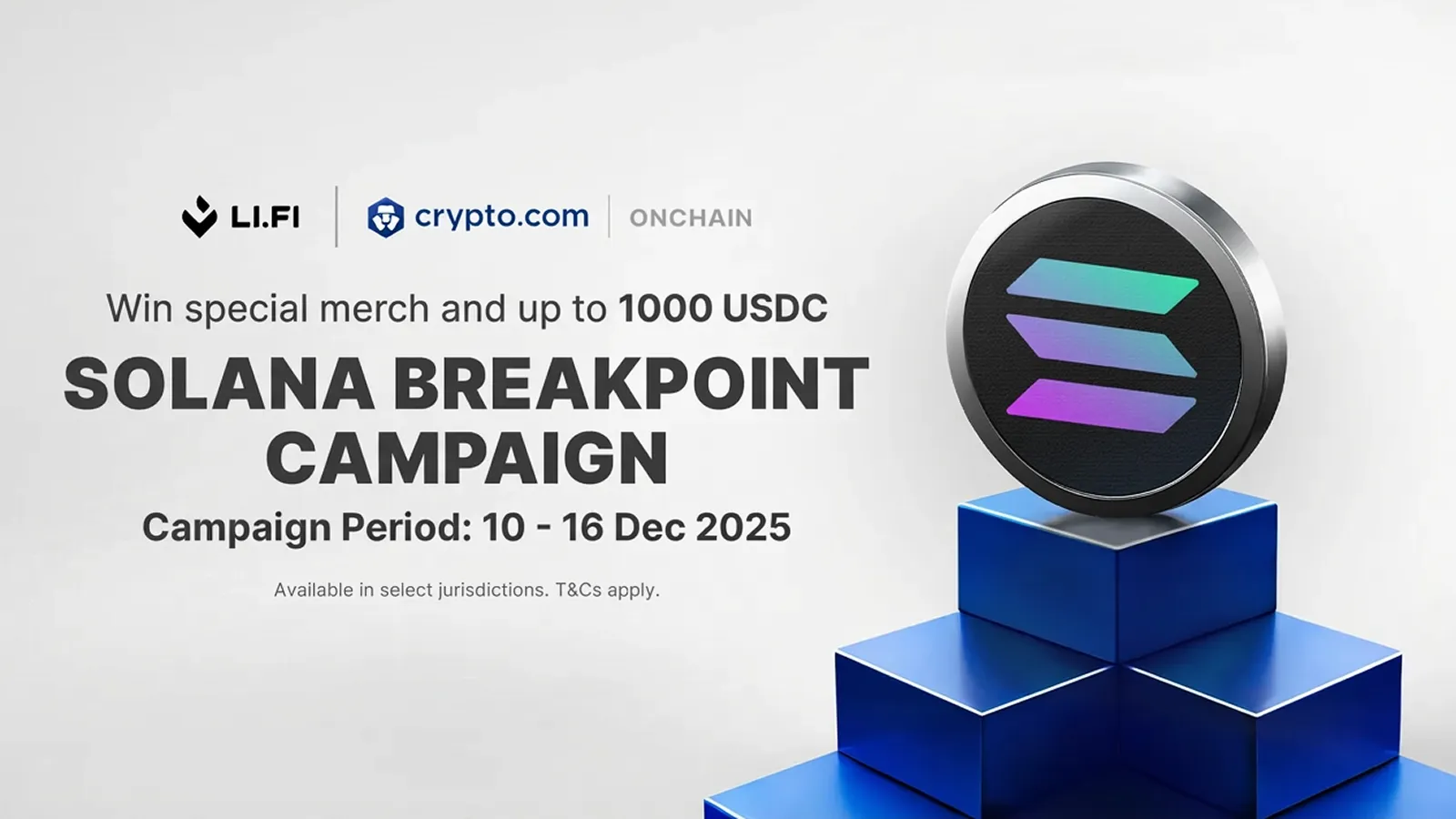 Crypto com Onchain LI FI Solana Breakpoint Campaign