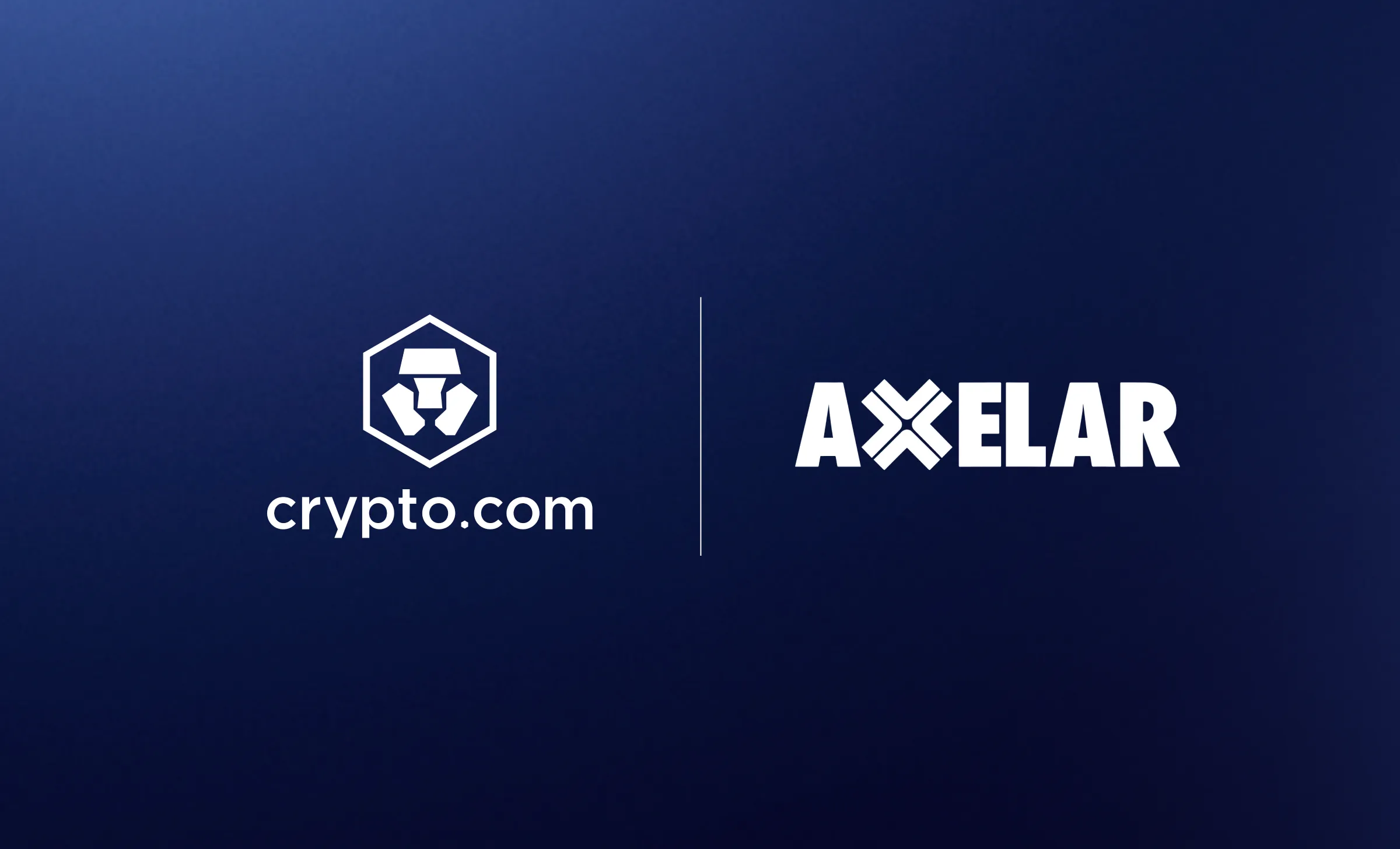 Crypto com x Axelar Partnership Announcement