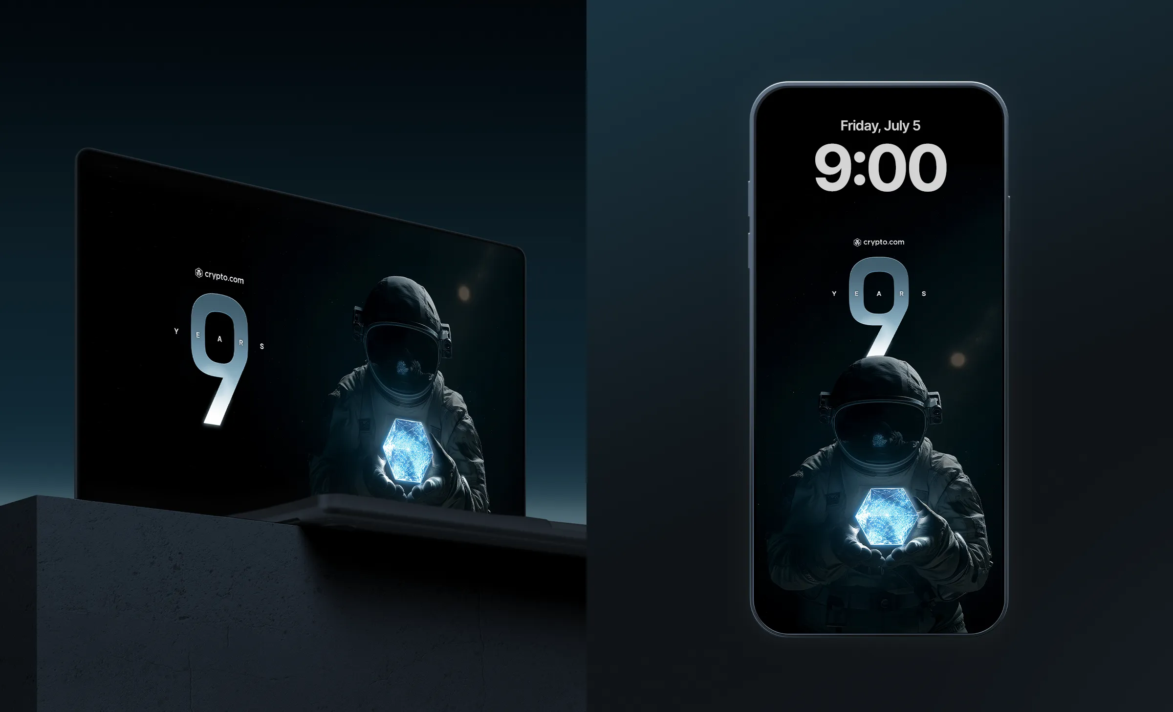 Crypto com 9th Anniversary Wallpaper