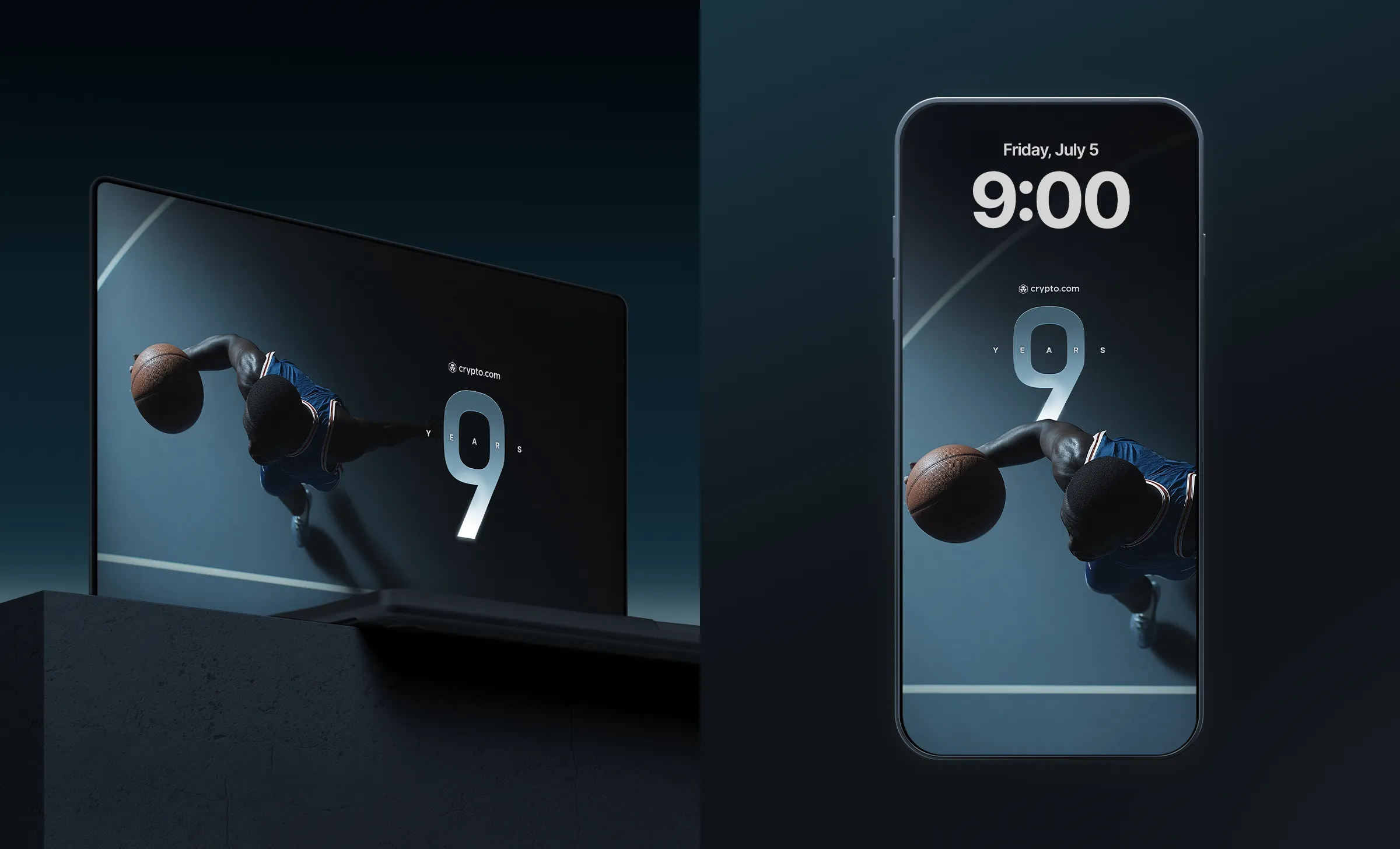 Crypto com 9th Anniversary Wallpaper