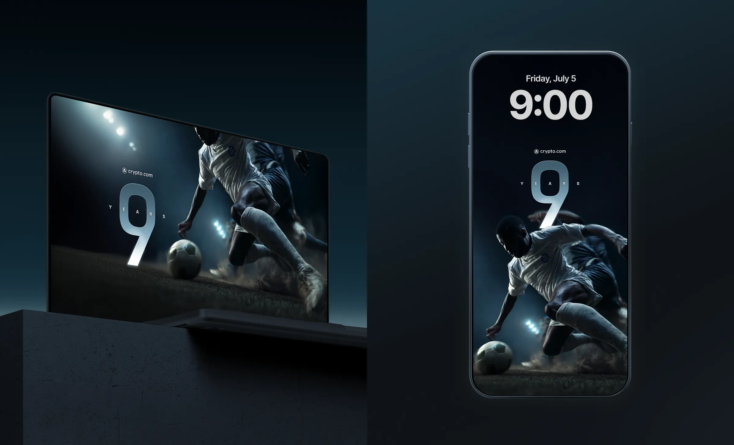 Crypto com 9th Anniversary Wallpaper