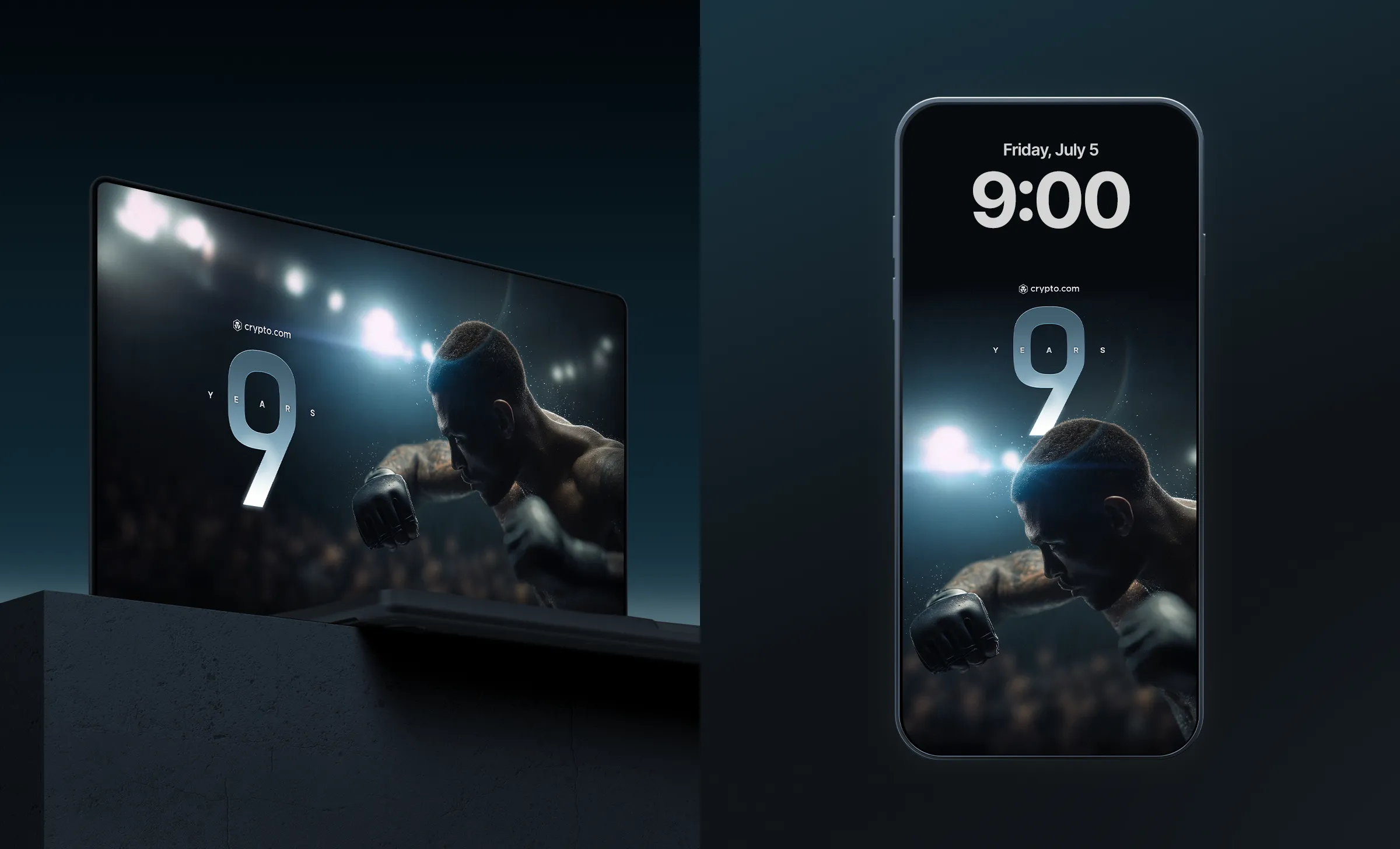 Crypto com 9th Anniversary Wallpaper