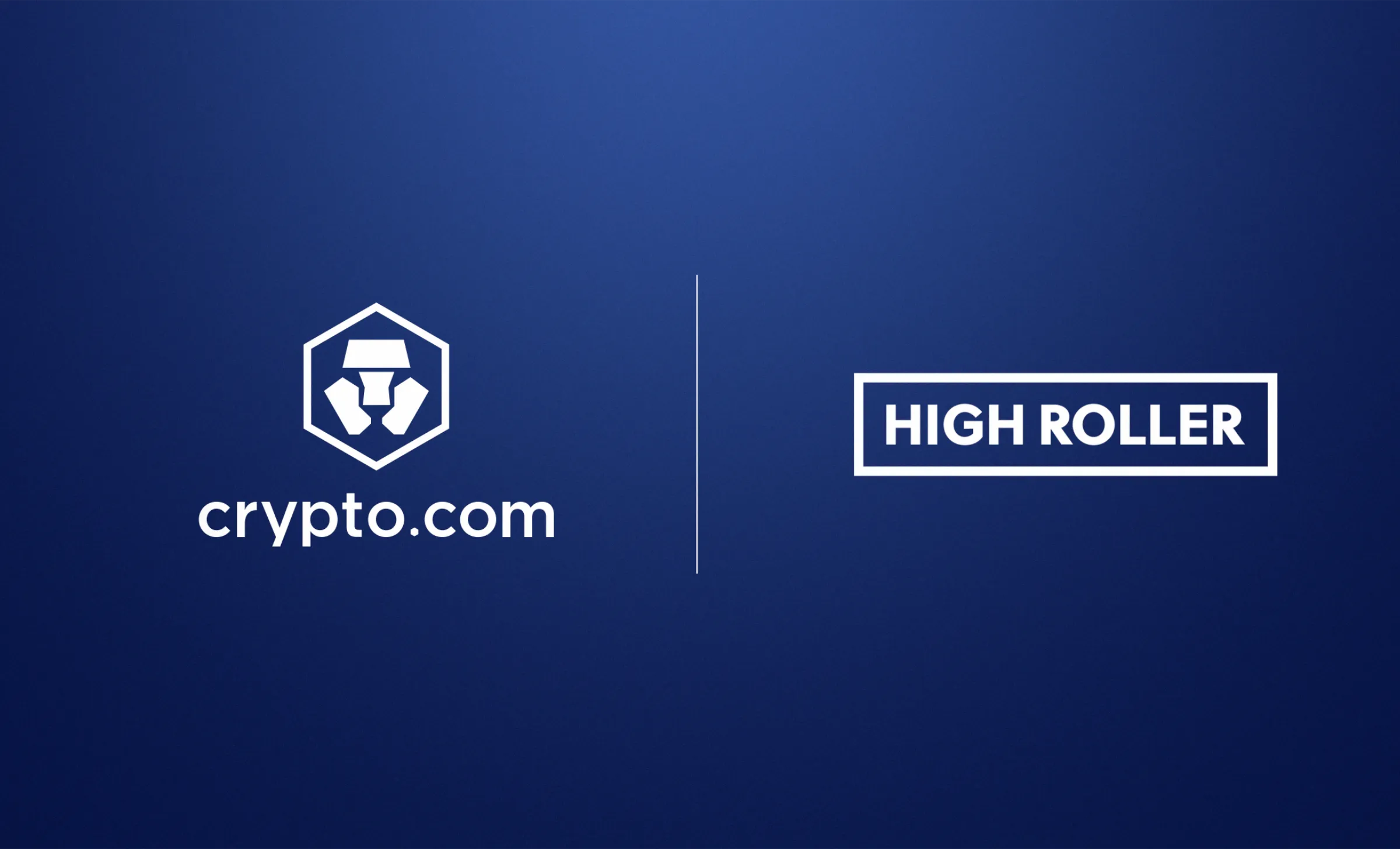 Crypto com x High Roller Partnership Announcement