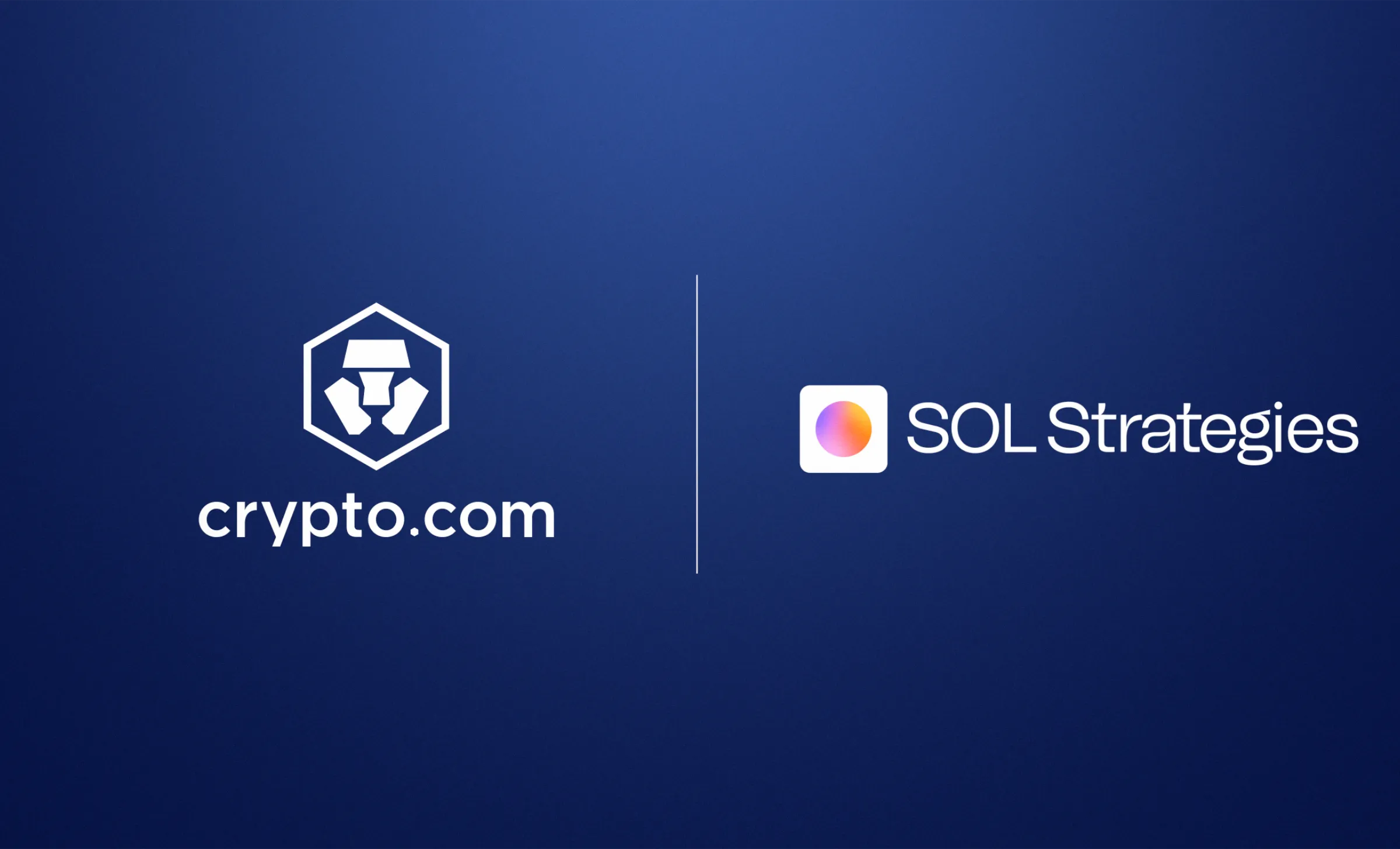 Crypto com x SOL Strategies Partnership Announcement
