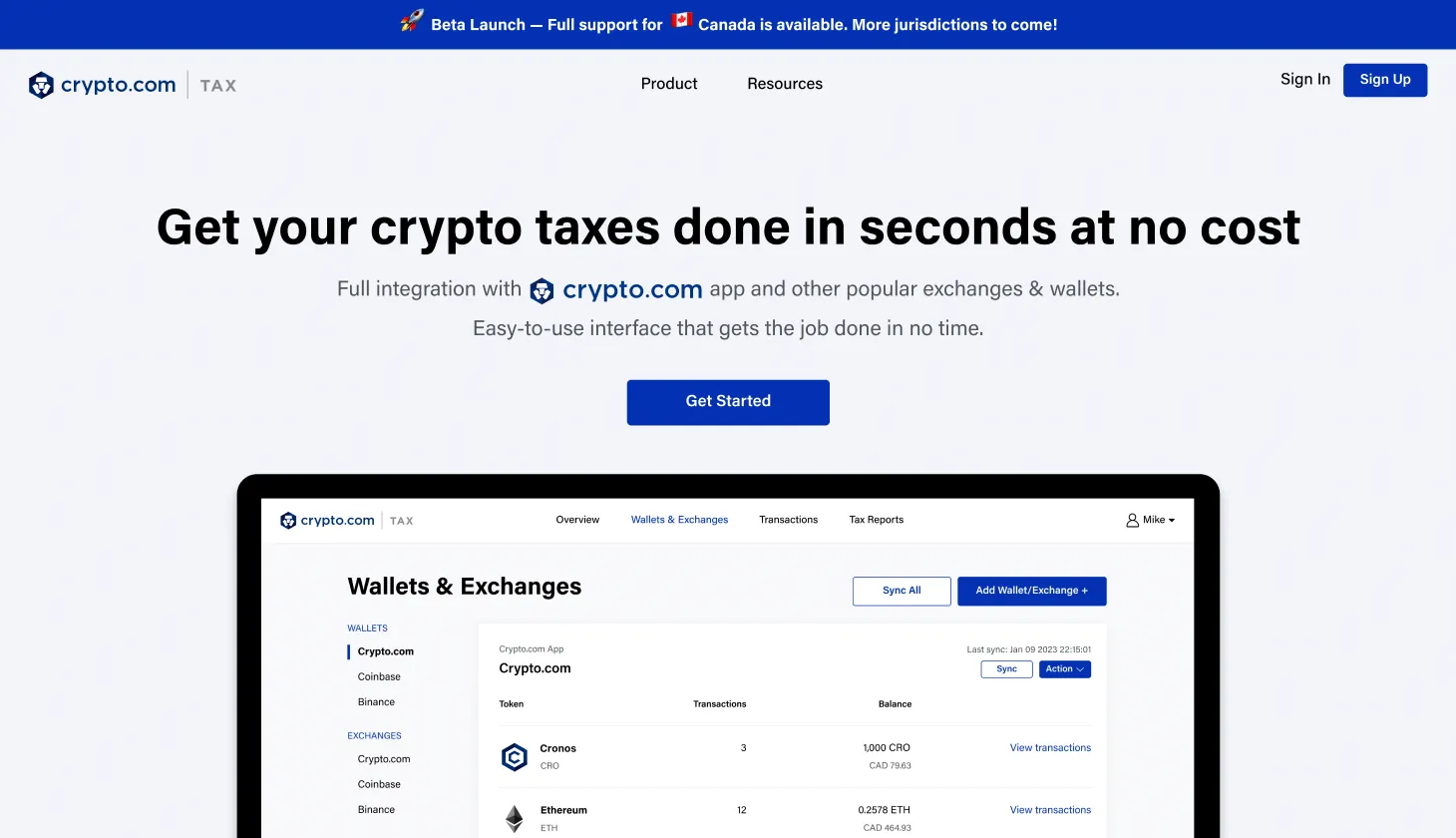 crypto tax platform