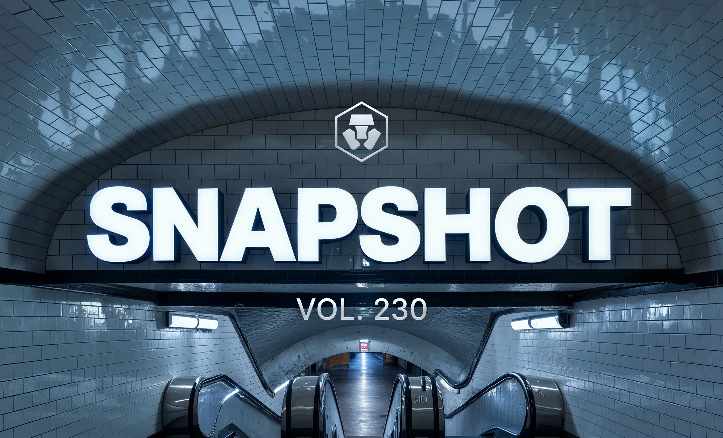 地下鉄駅をテーマにしたCrypto.com Snapshot Vol. 230の表紙画像